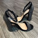 Steve Madden  Carrson Black Crystal Ankle Strap High Heels Size‎ 6 Photo 2