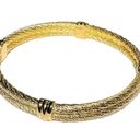 Christian Dior  Vintage Twisted Double Cable Rope 18k Gold Plated Designer Luxury Photo 3