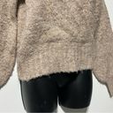 ASTR  Knitwear Taupe Neutral Tan Wool Wrap Sweater Size XS Balloon Sleeves Photo 5