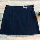 Madewell ⭐️NEW⭐️ Denim Raw Hem Wrap Skirt Photo 3