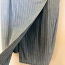 Topshop  Blue Jean Pin Stripe Fold Over Pearl Button Dress- Size 8 Photo 11