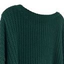 American Eagle  Women’s Forest Green Slouchy Oversized Chenille Sweater Photo 11