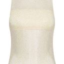 Meshki Emerson Diamante Mesh Tank Top In Cream Photo 3