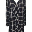 Kensie Kenzie Black and White Plaid Ruffle Dress Size M Photo 0