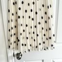 A New Day  Target NWT White Pleated A Line Midi Full Skirt Black Polka Dots S Photo 3