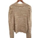 Harper  Puff Sleeve Marled Knit Chunky High Neck Sweater Photo 7