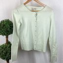 Banana Republic 100% Cashmere Crystal Button Cardigan Pale Green Sweater From  S Photo 0