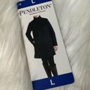 Pendleton  Campbell Wool Coat Striped Water Resistant Windblocking Navy L NWOT Photo 7