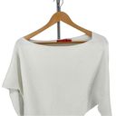 n:philanthropy  White Ribbed Off Shoulder Long Sleeve Sweater size Large Photo 3