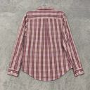 L.L.Bean  Top womens XS Red White Plaid Button Up Cotton Wrinkle Free Shirt Photo 6