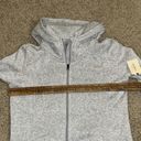 st. john's bay NWT St. John’s Bay Active Hooded Fleece Jacket Small Gray Photo 7