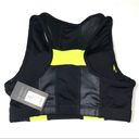 BCBGMAXAZRIA BCBG MaxAzaria Sports Bra Black Yellow Racer Back Photo 11