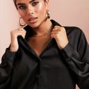 ASOS Satin Black Blouse Photo 4