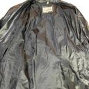 Vintage Leather Jacket Double Breasted Button Down Oversized Black Womens Medium Photo 9