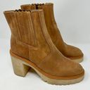 Free People  James Chelsea Tan Suede Chunky Boot, NEW, Size 40 or 10, MSRP $188 Photo 5