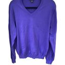 Brooks Brothers  vneck sweater suma cotton purple sweater mens medium Photo 0