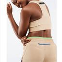 Fabletics Set Bra & Shorts Running Sports Outfit Lined Medium Tan Beige Neutral Photo 1