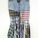 Rehab  LAB Reimagined High Waist Flannel Flare Lumberjack Bells Jeans Size Large Photo 0