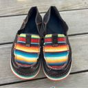 Ariat  Cruisers Chocolate Boho Aztec Saddle Blanket Sunset Stripe Shoes 8.5B Photo 5