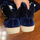 Alexander McQueen Blue Velvet Hightop Sneakers Photo 3