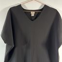 Chico's Chico’s swing flowy shirt dress sheer black Sz S Photo 2