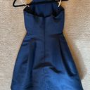 Halston Heritage Blue Cocktail Dress Photo 1