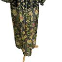 Rococo  Sand Hana Printed Kaftan Maxi Dress Black Metallic Thread Size XS NWT Photo 13
