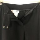 Akris Punto  Women's Straight Leg Black Wool Trouser Pants Size 8 Photo 4