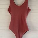 Active USA Pink Ribbed Tank Bodysuit Size M Photo 4