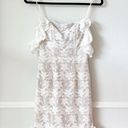 Selfie Leslie NWT  Verona Off-Shoulder Lace Overlay Mini Dress in White sz XS Photo 4