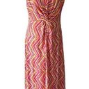 Soft Surroundings  NWT Giselli Dress Sleeveless V-Neck Chevron Zigzag Size M Photo 0