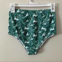 Modcloth NWT Kingdom & State {} Green Palms High Waisted Bikini Bottoms XS Photo 2