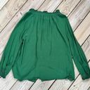 Modcloth  Countryside Romance Tie-Neck Blouse Green Size 1X Photo 1