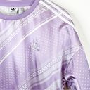 Adidas  Trefoil Oversized Satin Mini Dress S Purple Photo 5