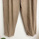 L.L.Bean  Vintage 90s High Waisted Corduroy Tan Front Pleat Trousers Photo 2