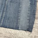 Kut From The Kloth Joey Denim Skirt 18" NEW Womens 4 Raw Hem Contrast Detail Photo 1