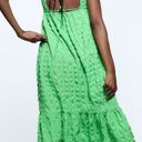 ZARA Green textured dress Photo 1