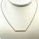 The Bar Gold tone pendant necklace Photo 5