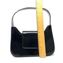 LANCEL Paris high gloss small black leather structured purse, made in Italy Photo 12