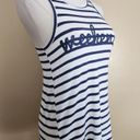 Grayson Threads White/Blue Striped Weekend Tank Top, Women's XS Photo 7