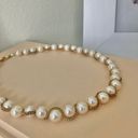 American Vintage Vintage “Alienor” Pearl Gold Chain Necklace Classic Style Quiet Luxury Elegant Photo 3