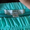 Iris Aqua High Low Waterfall Boho Chiffon Skirt Sz M Photo 1