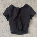 Alo Yoga Black Ribbed Crop Top Photo 0