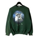 Urban Outfitters Cougar Sweatshirt Vintage 90s Small S Green Graphic Crewneck Photo 1