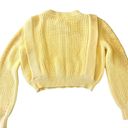 Industry  Yellow Puff Sleeve Sweater Size M NWT Photo 6