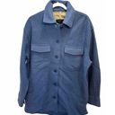 Banana Republic  Blue Oversize Wool Shirt Jacket Shacket Size Small Women’s Photo 0