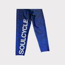 SoulCycle  Cropped Blue Wheels Leggings Size Small Photo 3