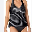 Catalina  Polka Dot Halter Tankini Top Size Small - TOP ONLY Photo 0