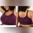 Torrid Active Purple Zip Front Padded Wireless Hi-Impact Sport Bra Size 46DD Photo 1