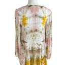 Young Fabulous and Broke  Rosa Mini Dress Olive Venus Tie Dye Oversized Boho XS Photo 5